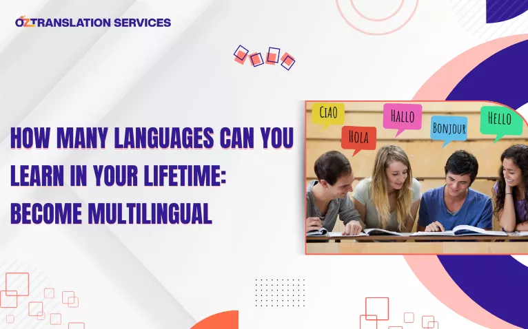 How Many Languages Can You Learn in Your Lifetime: Become Multilingual, featuring a picture of students in a classroom
