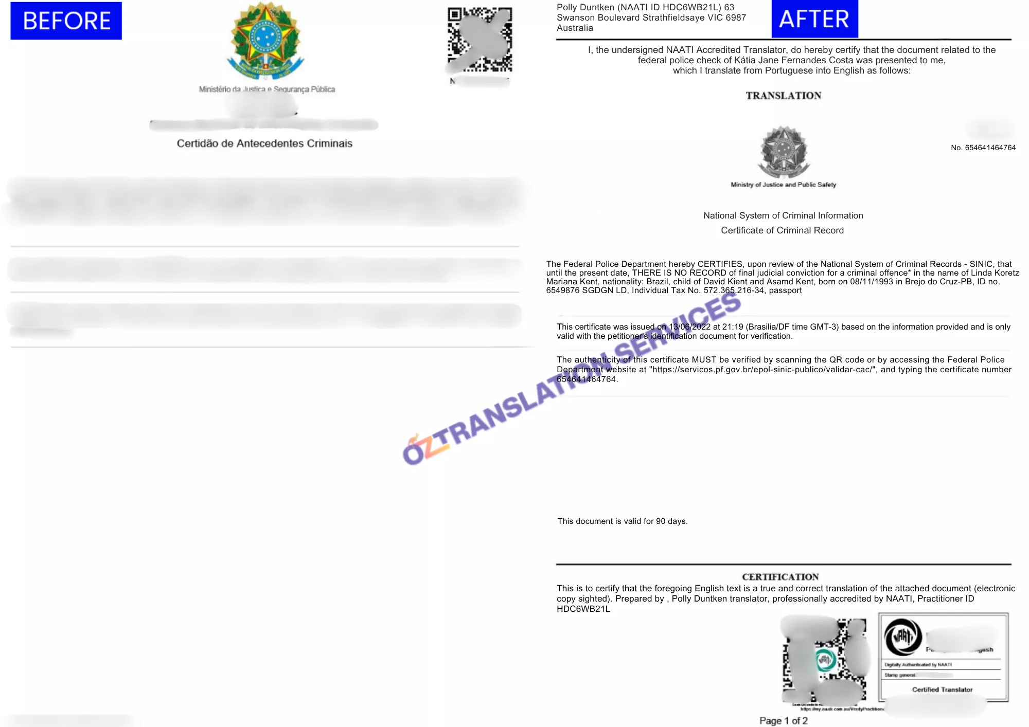 Police-Report-Portuguese-to-English
