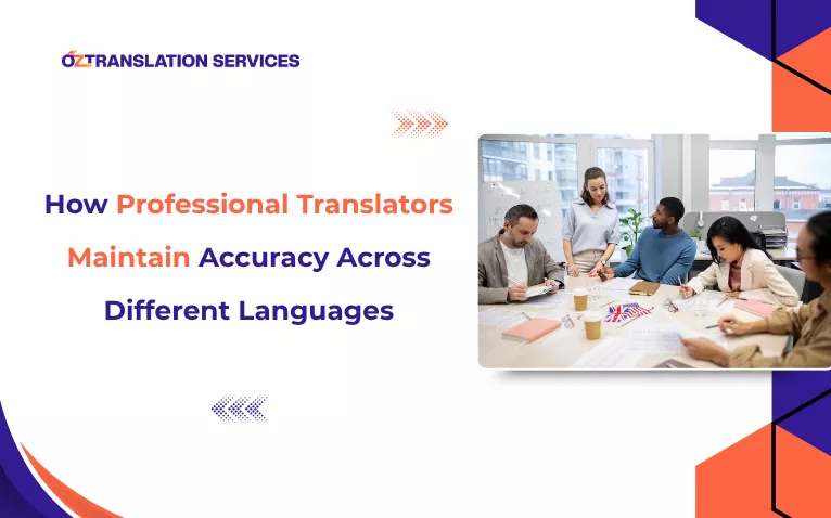 How Professional Translators Maintain Accuracy Across Different Languages banner with office team