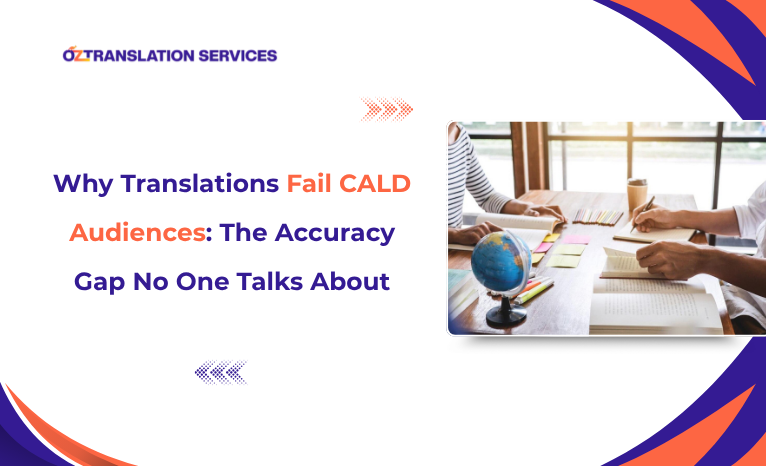 Banner explaining why translations fail CALD audiences due to overlooked accuracy gaps