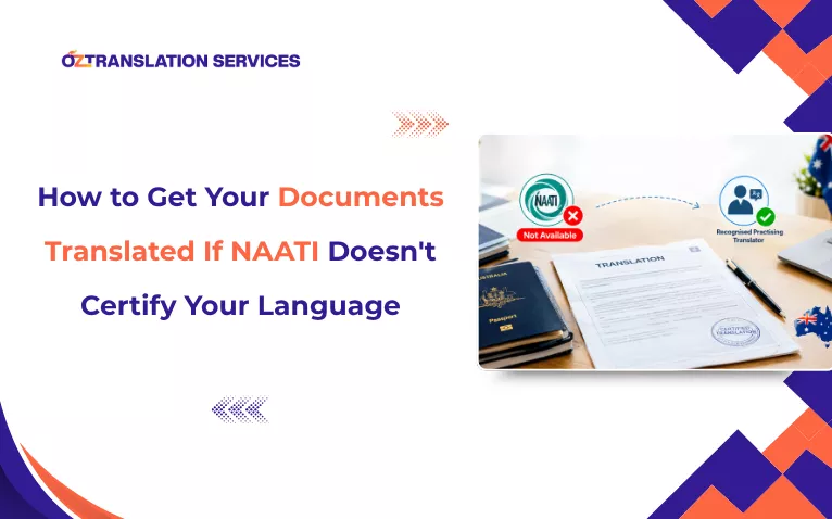 What to do when NAATI doesn't certify your language for translation